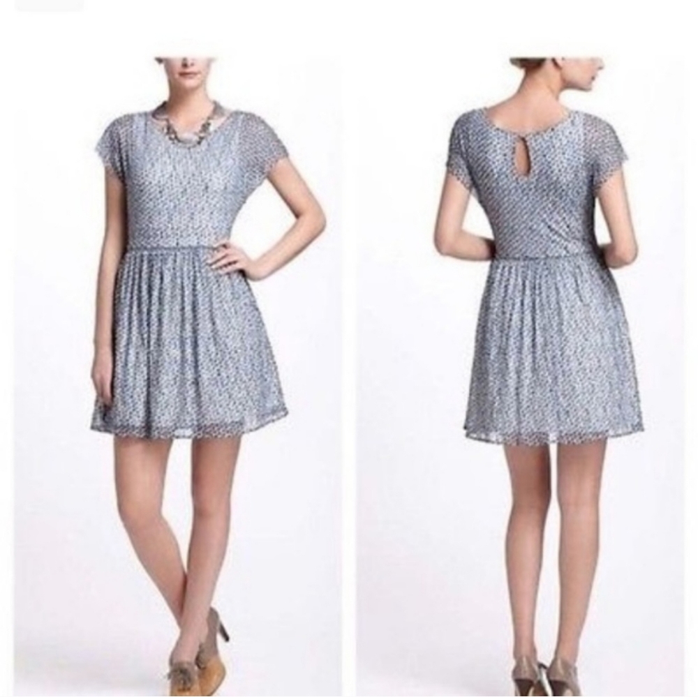 Anthropologie Weston Wear Frothed Dots Dress